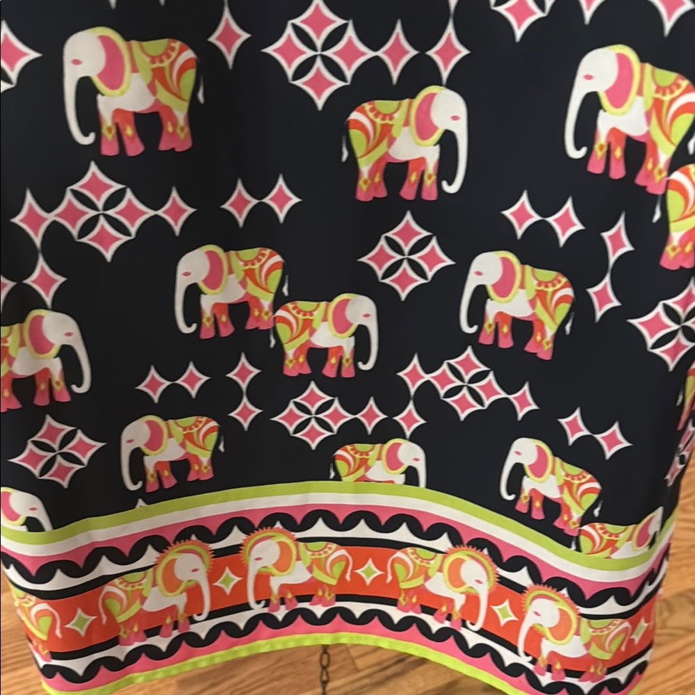 Elephant Print Sleeveless Dress - Picture 3 of 4